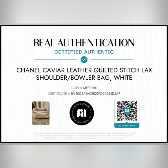 CHANEL 2003/04 Coco Bar Caviar Quilted Leather LAX Bowler/Shoulder Bag, Ivory - Picture 16 of 16